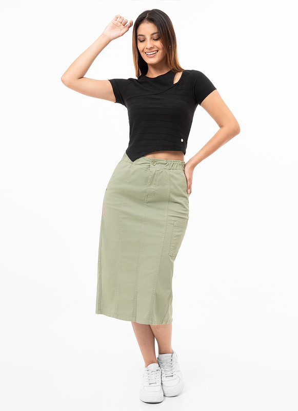FALDA LAR DRILL STRETCH JOVENCITA IZMENIA - 1
