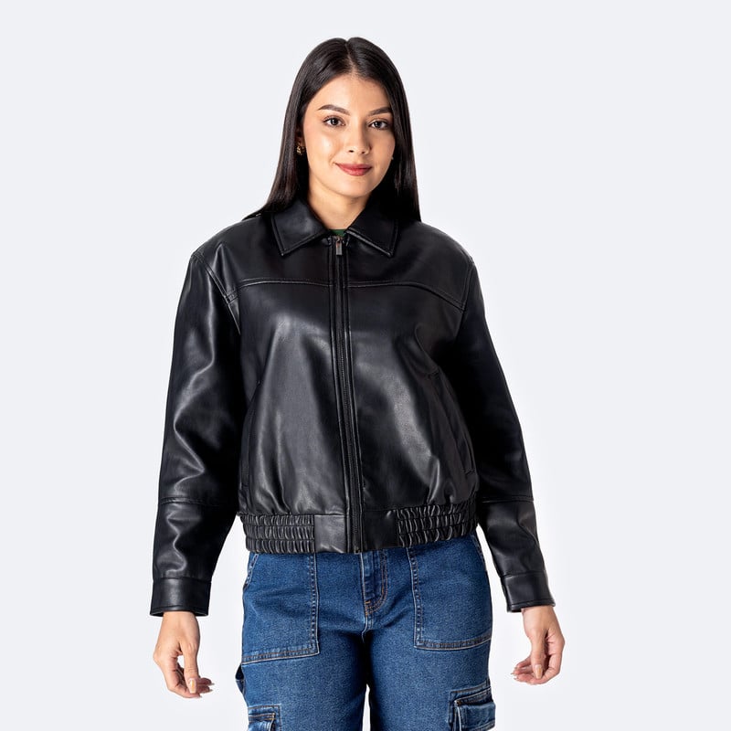 CASACA CUERINA MUJER DAHELYN - 1