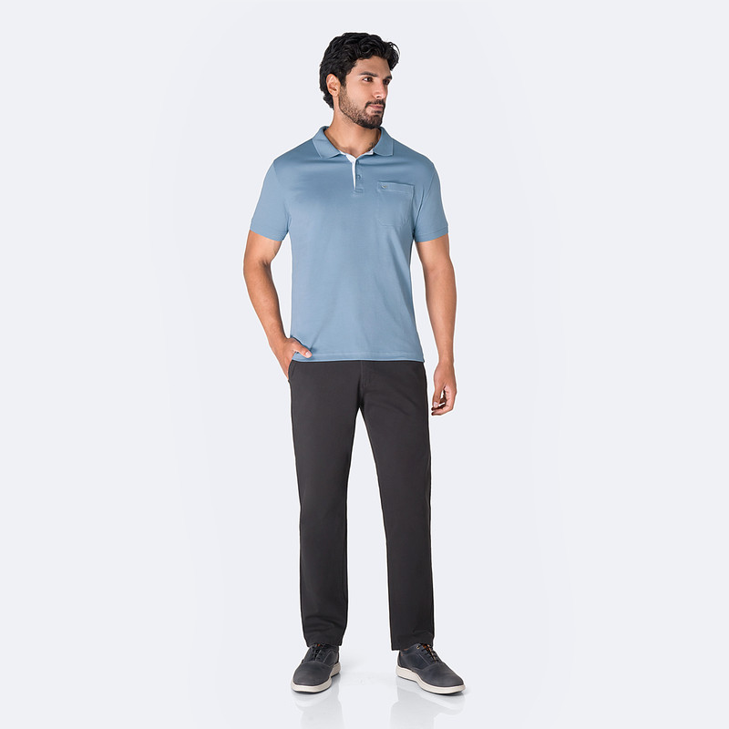 POLO BOX BASICO GAMUZA PIMA  HOMBRE BRAXIS - 4