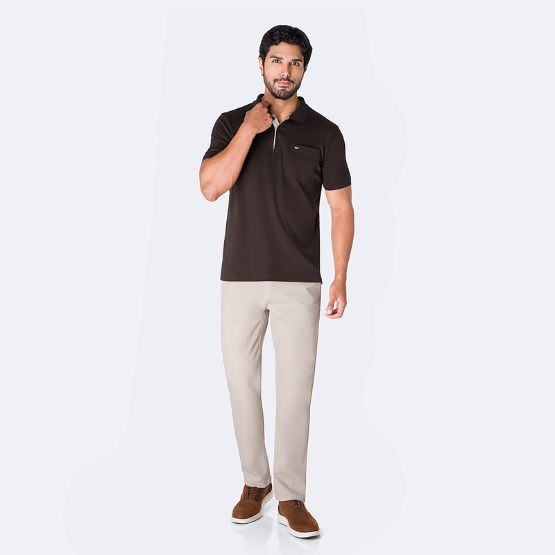 POLO BOX BASICO GAMUZA PIMA HOMBRE BRAXIS - 4