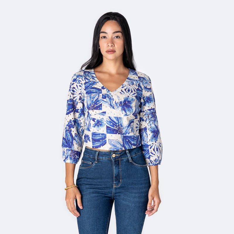 BLUSAS BRODERY MUJER SWANN - 1