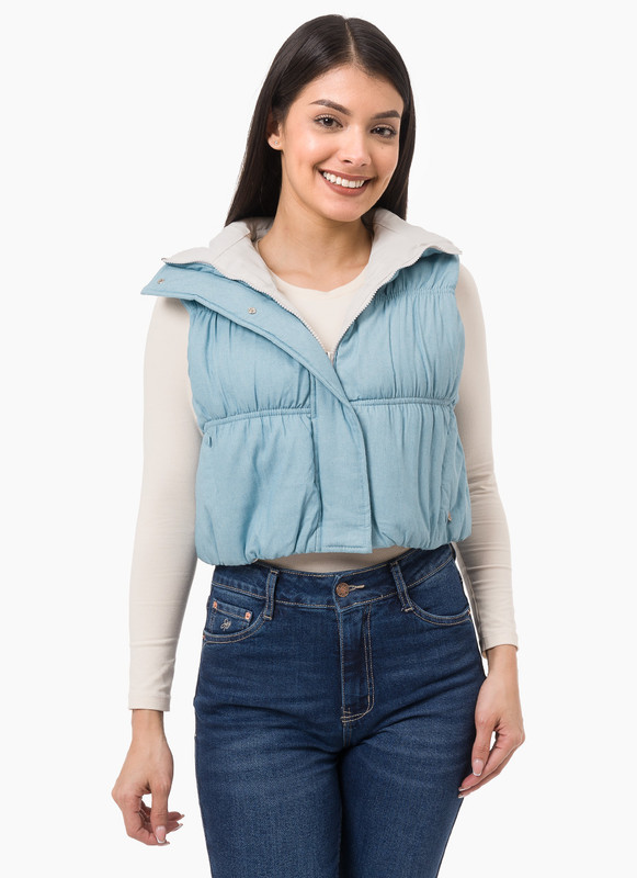 CHALECO DENIM MUJER QUIM - 1