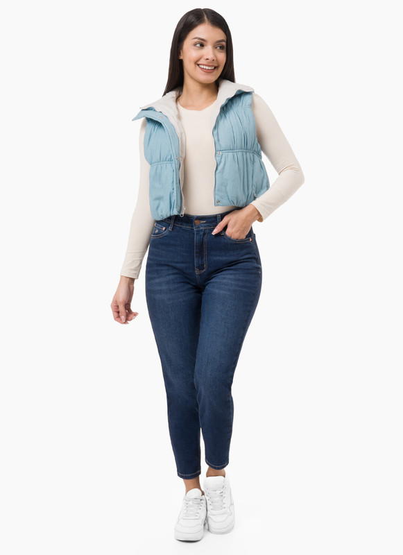 CHALECO DENIM MUJER QUIM - 2