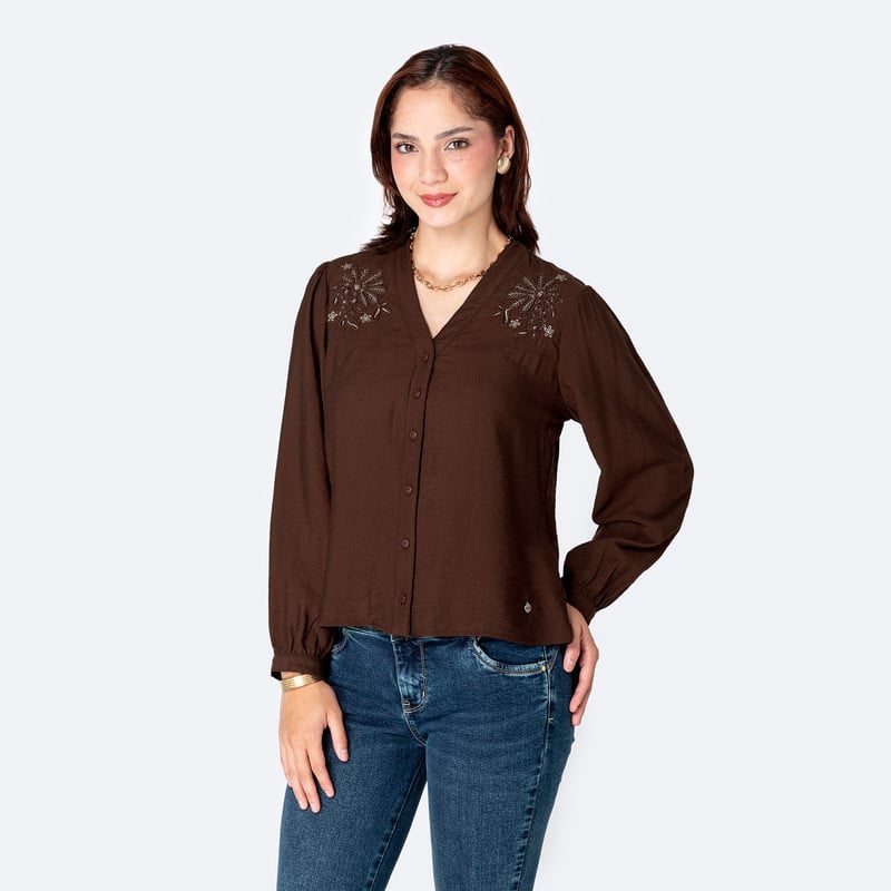 BLUSAS POPELINA MUJER WINIKA - 1