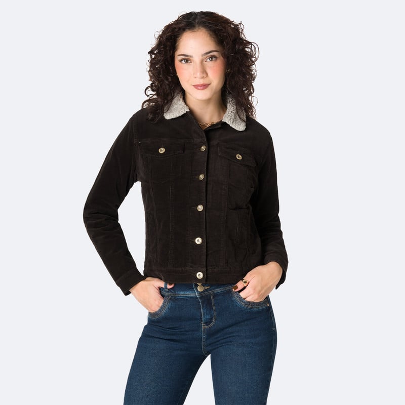 CASACA CORDUROY MUJER ZARAMI - 1