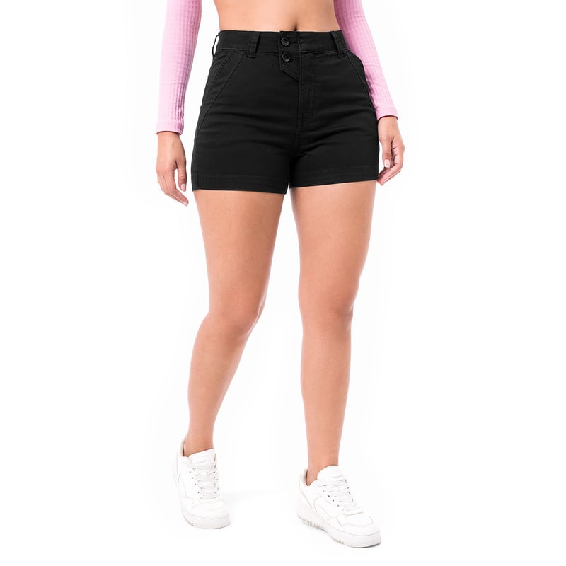 SHORT DRILL STRETCH MUJER ZARIF - 3