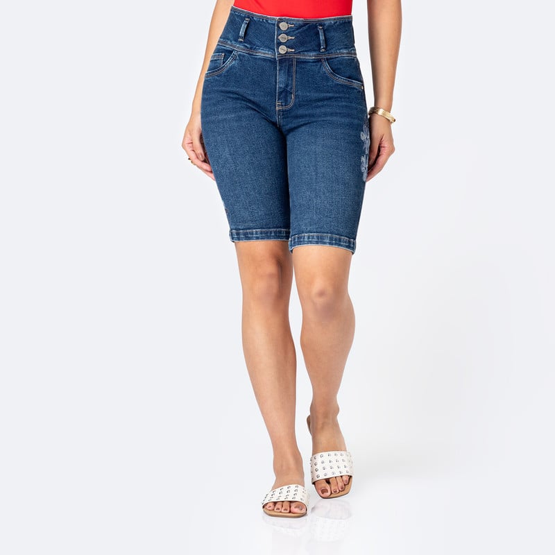 CROPPED DENIM STRETCH MUJER MAVELI - 1