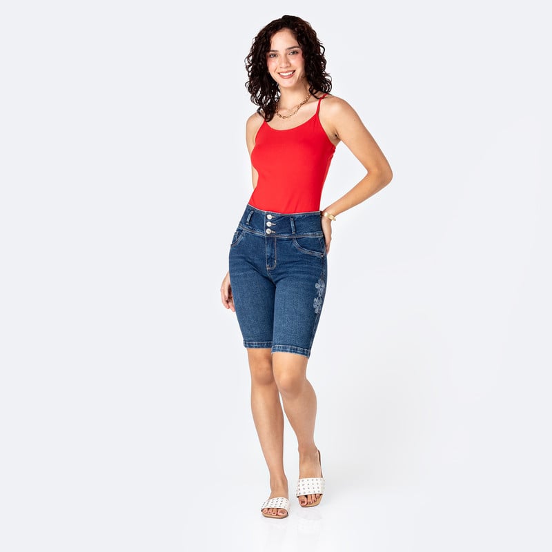CROPPED DENIM STRETCH MUJER MAVELI - 2
