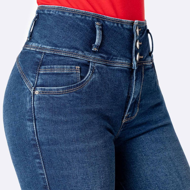 CROPPED DENIM STRETCH MUJER MAVELI - 4