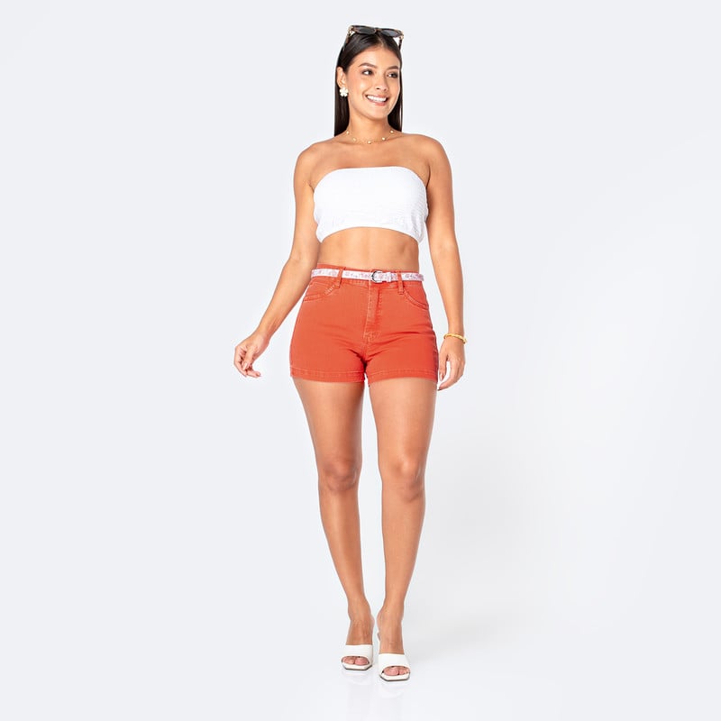 SHORT DRILL STRETCH MUJER MARAH - 2