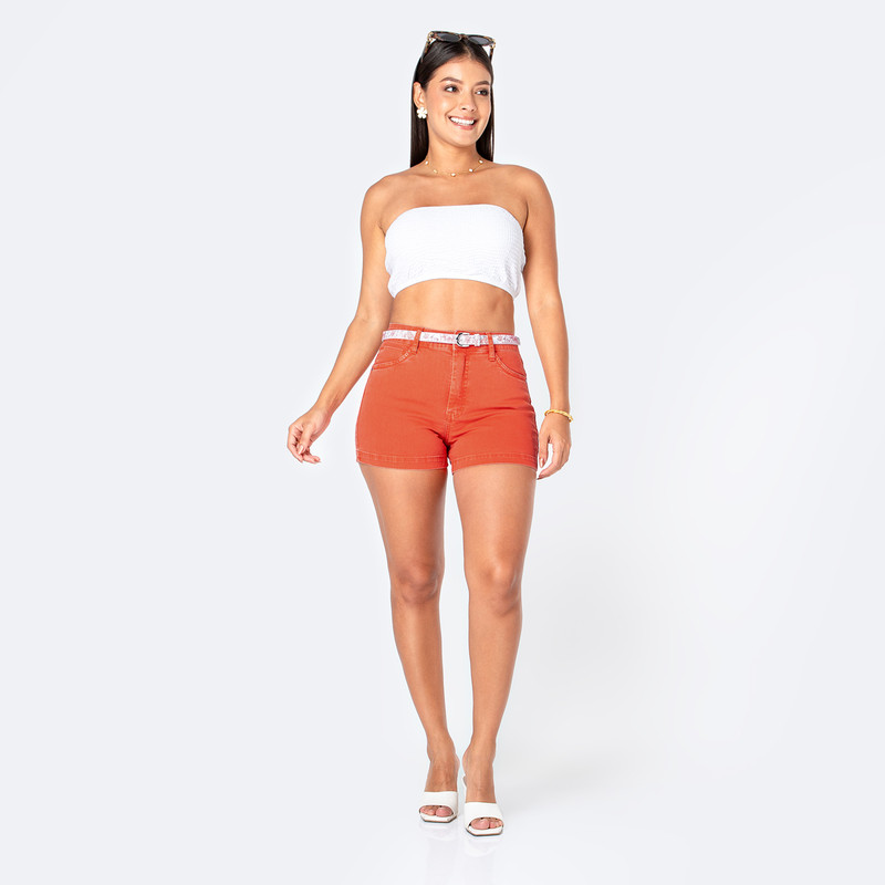 SHORT DRILL STRETCH MUJER MARAH - 2