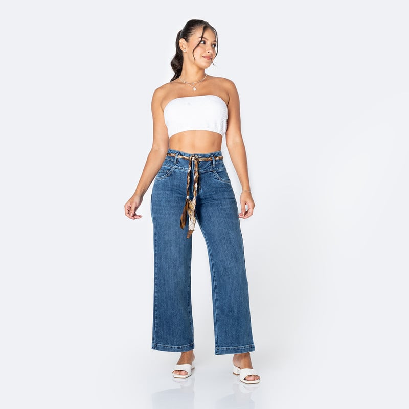PANTALON DENIM STRETCH MUJER NYCKOL - 2