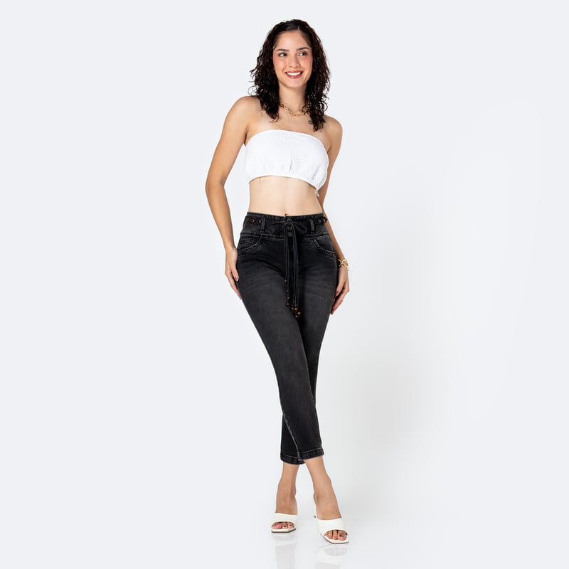 PANTALON DENIM STRETCH MUJER HITOMII - 2