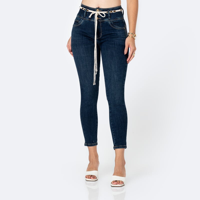 PANTALON DENIM STRETCH MUJER ANELLI - 1
