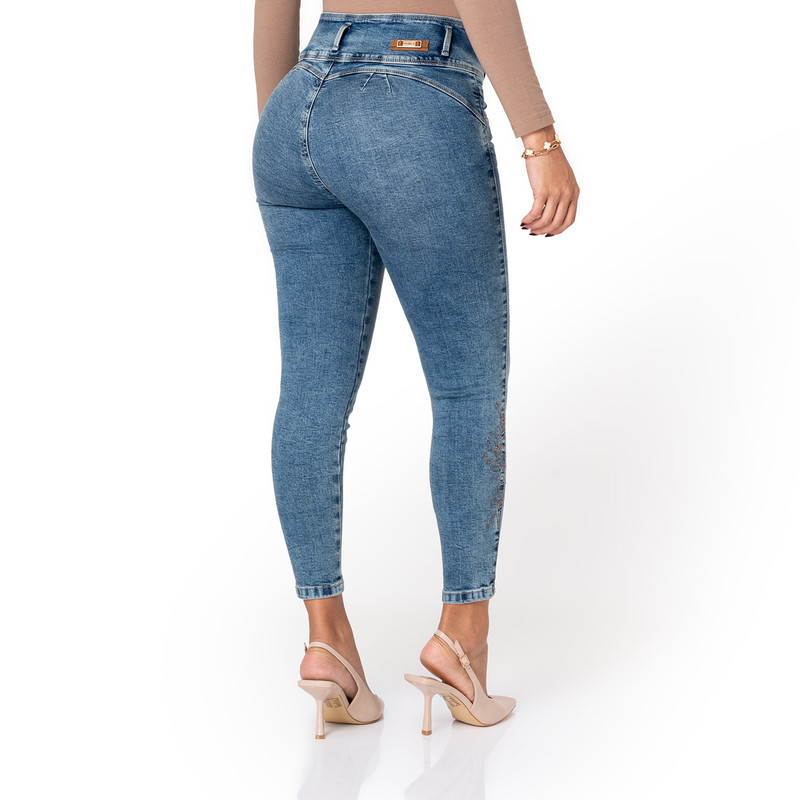 PANTALON DENIM STRETCH MUJER JUNOH - 3