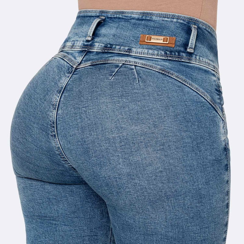 PANTALON DENIM STRETCH MUJER JUNOH - 6