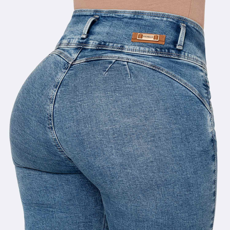 PANTALON DENIM STRETCH MUJER JUNOH - 6