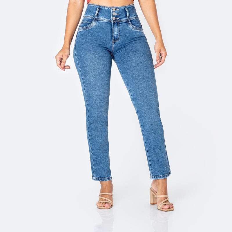 PANTALON DENIM STRETCH MUJER ZUA - 1