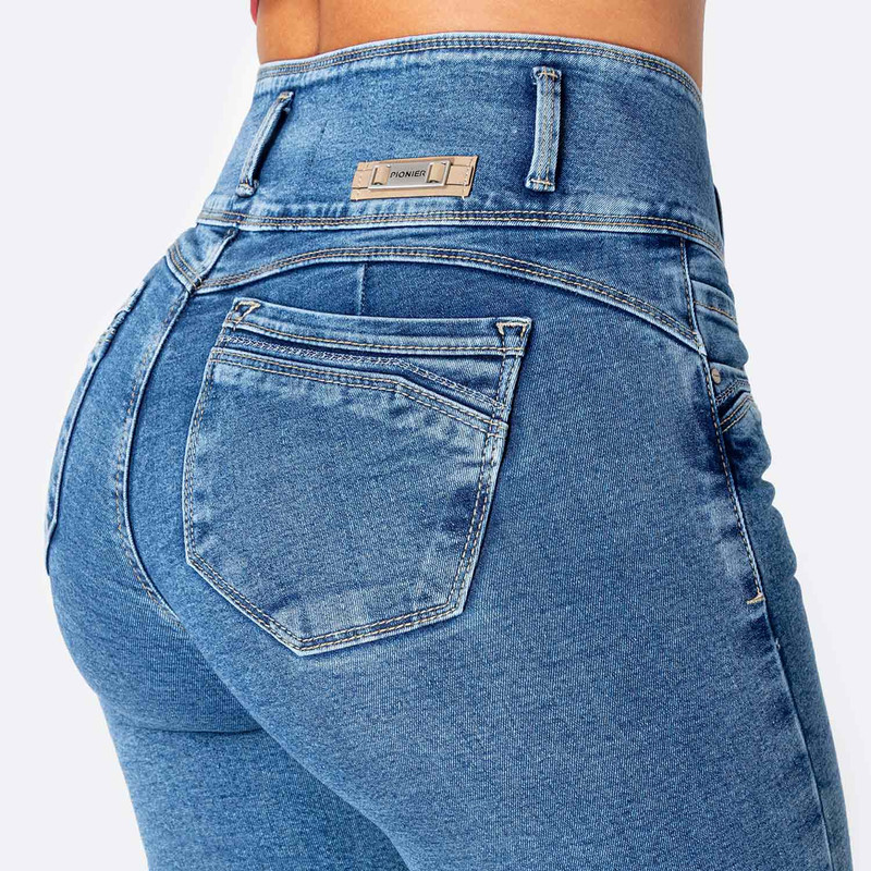 PANTALON DENIM STRETCH MUJER ZUA - 5