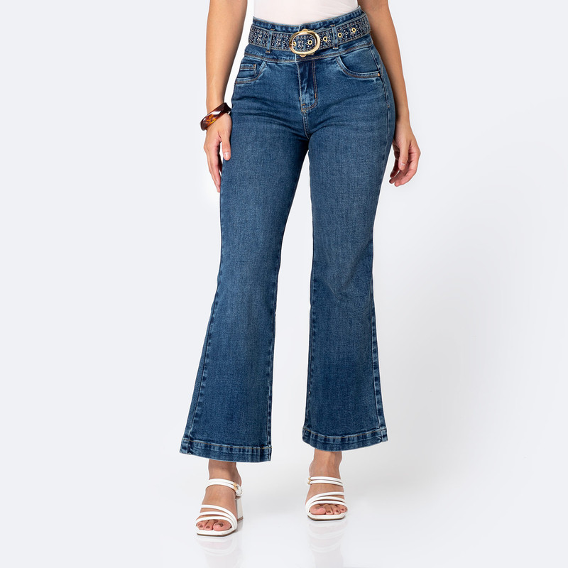 PANTALON DENIM STRETCH MUJER LEYANE - 1