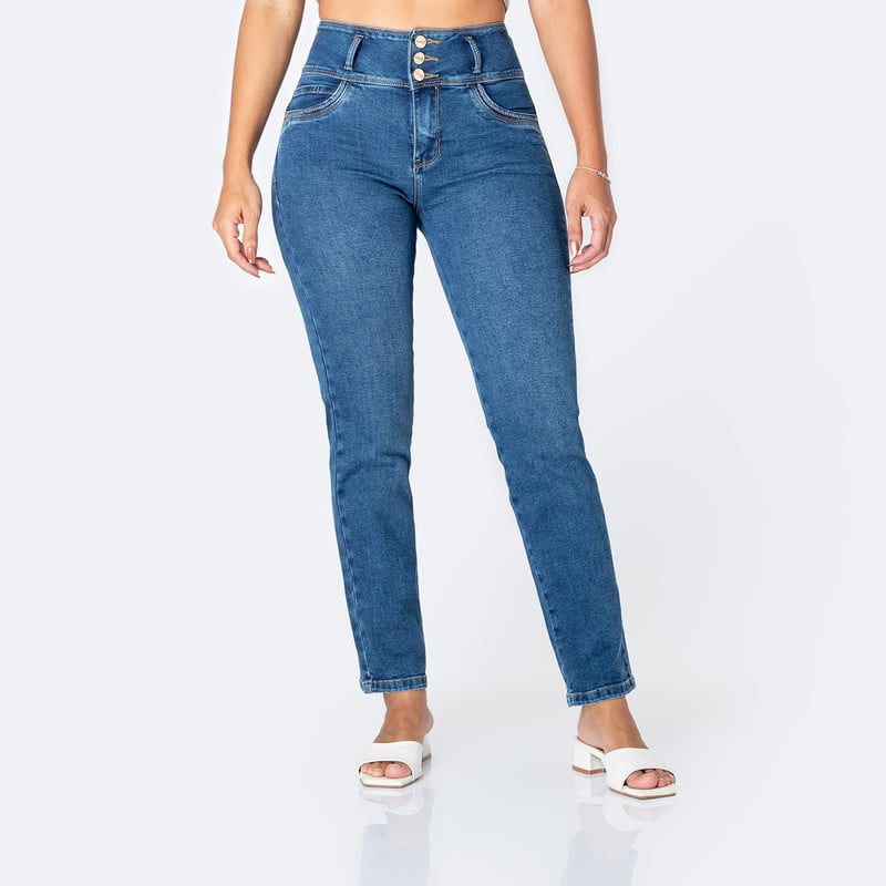 PANTALON DENIM STRETCH MUJER ZUA - 1