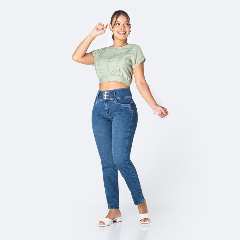 PANTALON DENIM STRETCH MUJER ZUA - 2