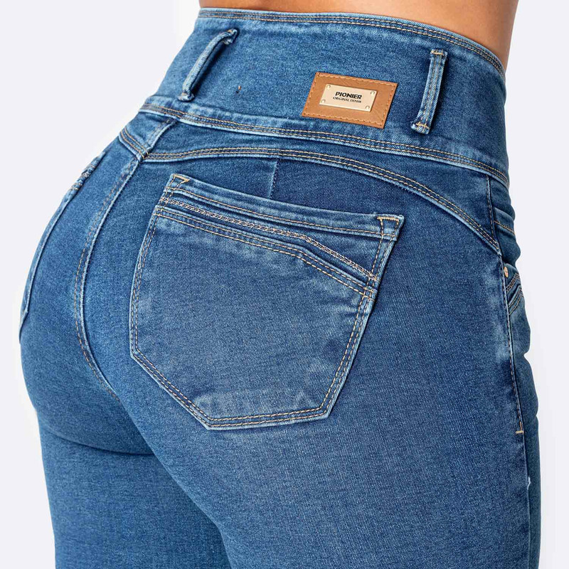 PANTALON DENIM STRETCH MUJER ZUA - 5