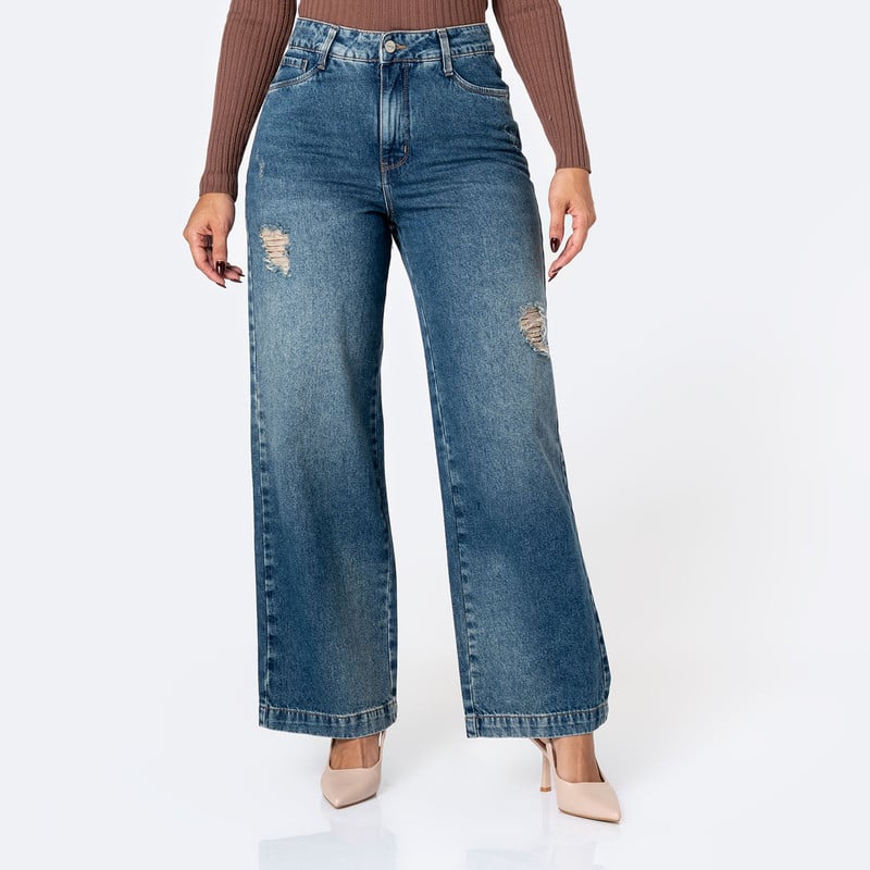PANTALON DENIM MUJER KELENAH - 1