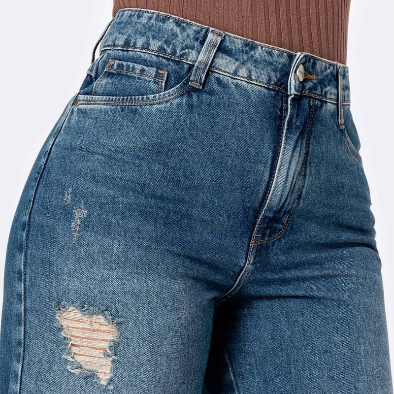 PANTALON DENIM MUJER KELENAH - 4