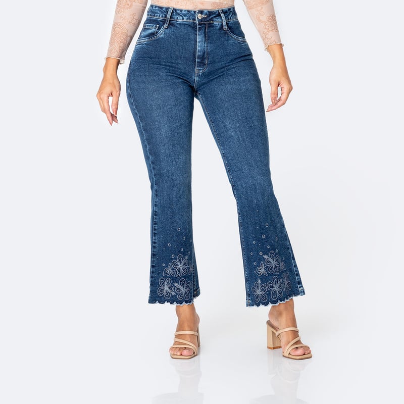 PANTALON DENIM STRETCH MUJER KHALEMI - 1