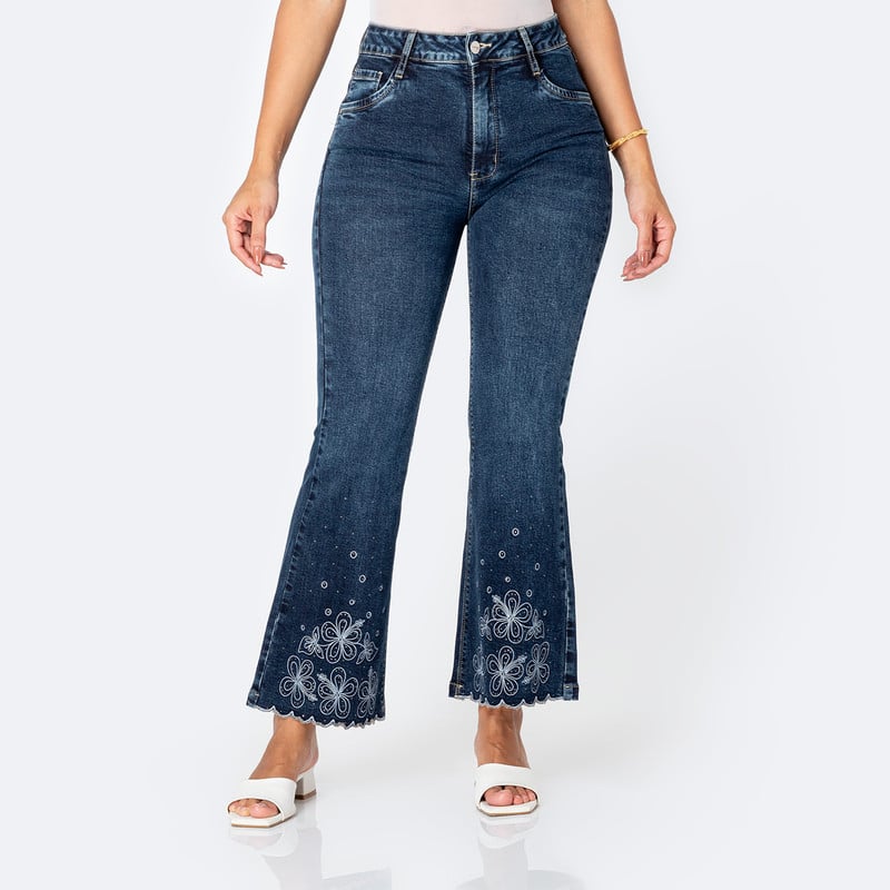 PANTALON DENIM STRETCH MUJER KHALEMI - 1
