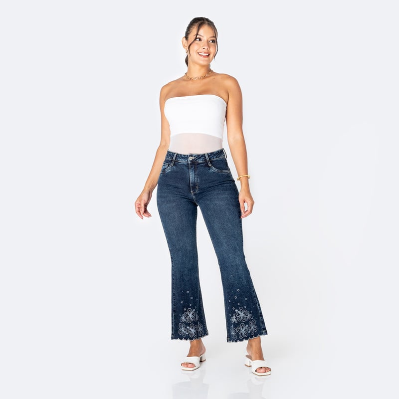 PANTALON DENIM STRETCH MUJER KHALEMI - 2