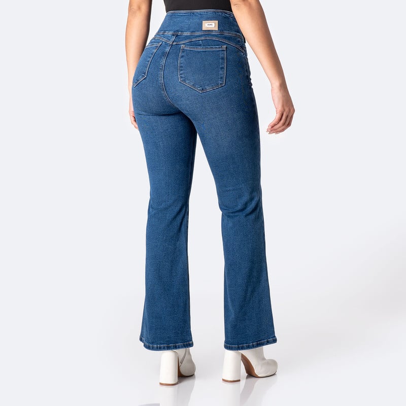PANTALON DENIM STRETCH MUJER DELLAH - 3