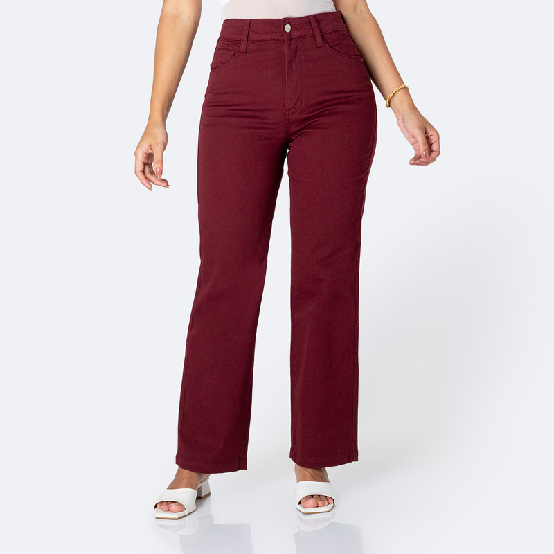 PANTALON DRILL STRETCH MUJER HAISHE - 1