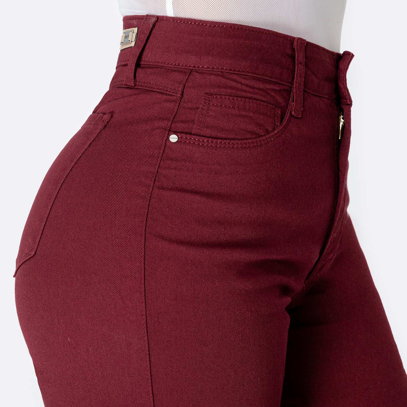 PANTALON DRILL STRETCH MUJER HAISHE - 4