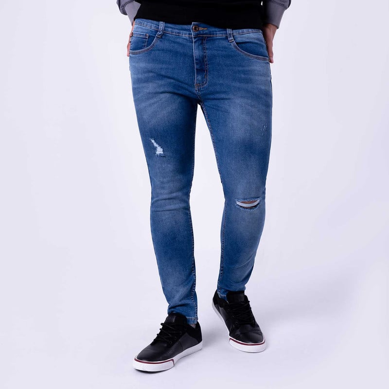 PANTALON DENIM STRETCH HOMBRE IKERH - 1