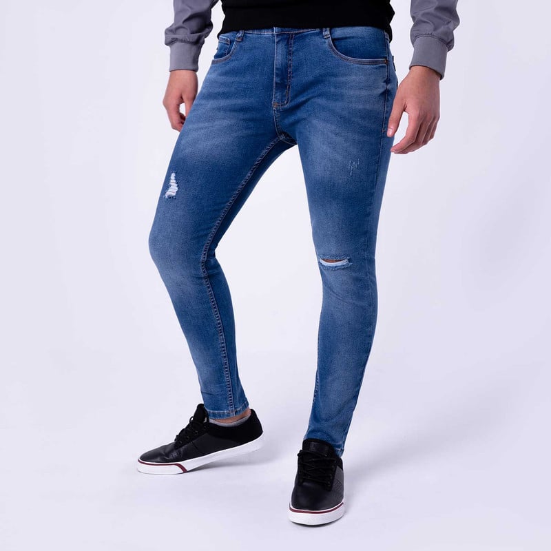 PANTALON DENIM STRETCH HOMBRE IKERH - 3