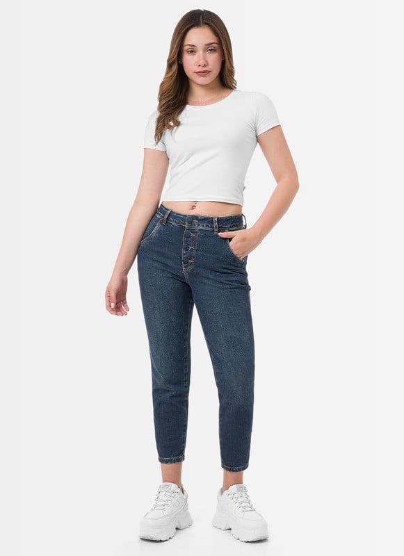 PANTALON DENIM STRETCH MUJER ESKAR - 1