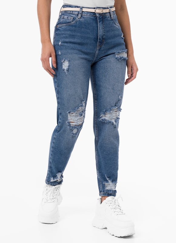 PANTALON DENIM STRETCH MUJER ARUMIS - 3