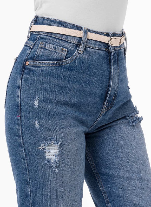 PANTALON DENIM STRETCH MUJER ARUMIS - 5