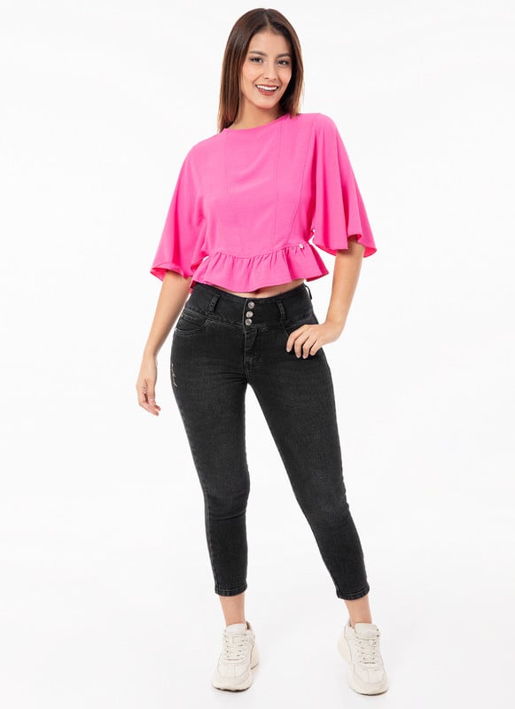 PANTALON DENIM STRETCH MUJER KUZEI - 1