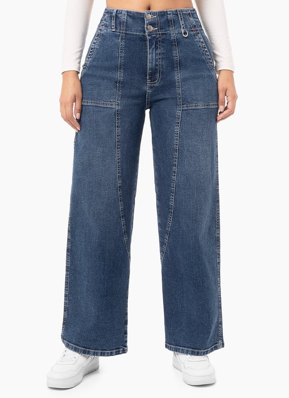 PANTALON DENIM STRETCH MUJER PARRIE - 2