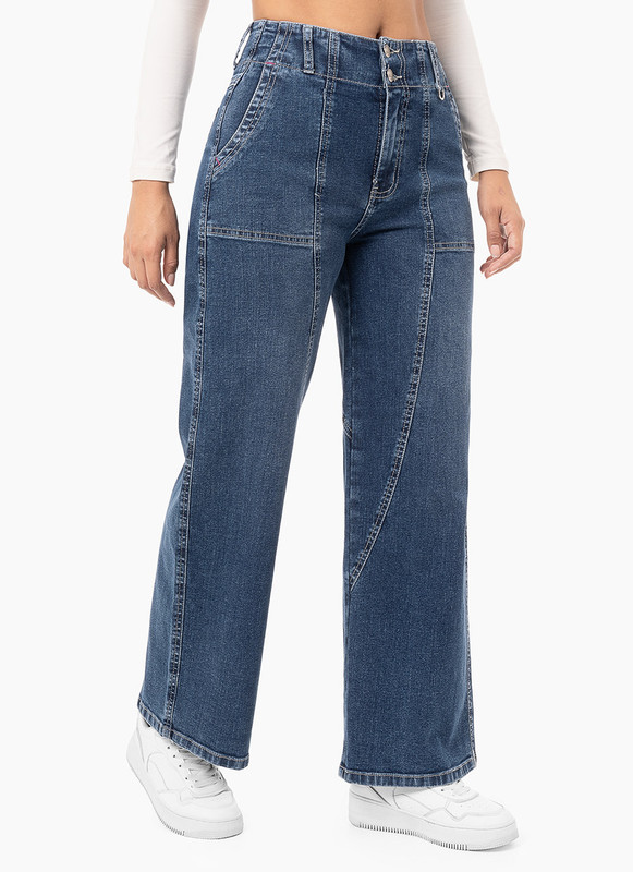 PANTALON DENIM STRETCH MUJER PARRIE - 3