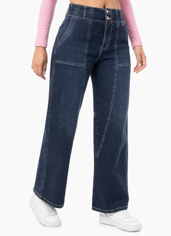PANTALON DENIM STRETCH MUJER PARRIE - 3