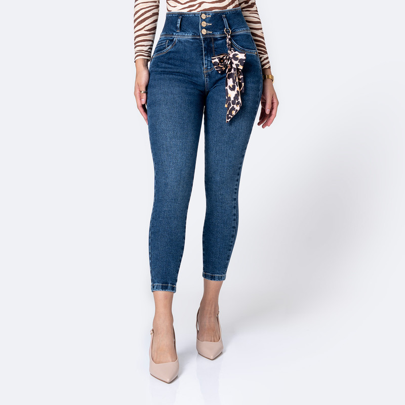 PANTALON DENIM STRETCH MUJER CANESI - 1