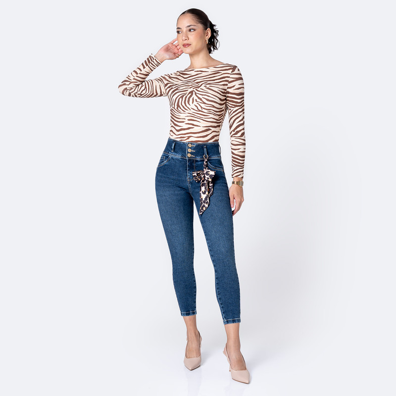 PANTALON DENIM STRETCH MUJER CANESI - 2