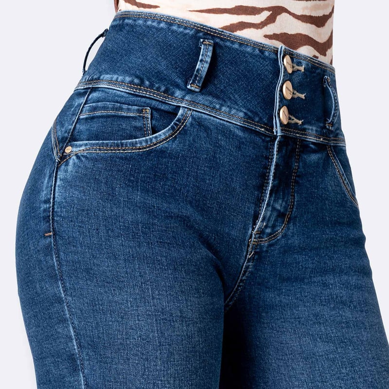 PANTALON DENIM STRETCH MUJER CANESI - 4