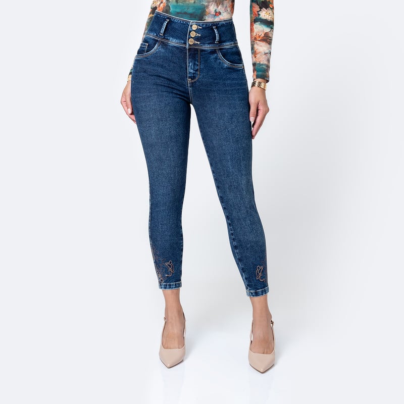 PANTALON DENIM STRETCH MUJER ZALODI - 1
