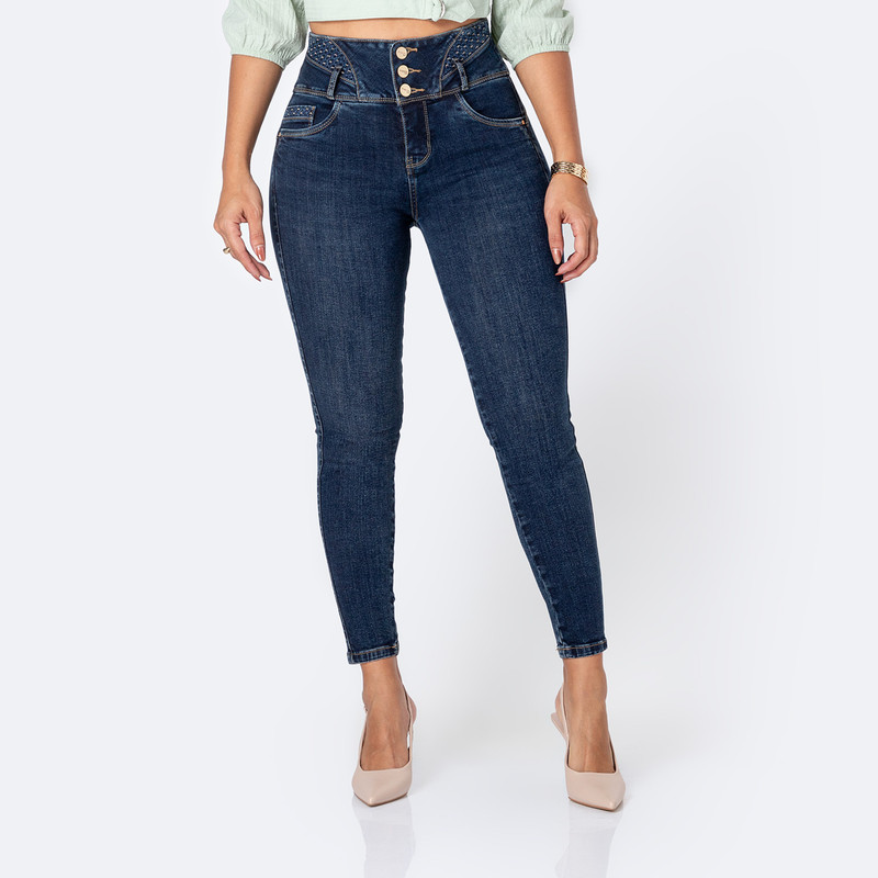 PANTALON DENIM STRETCH MUJER MAYARA - 1