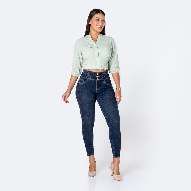 PANTALON DENIM STRETCH MUJER MAYARA - 2